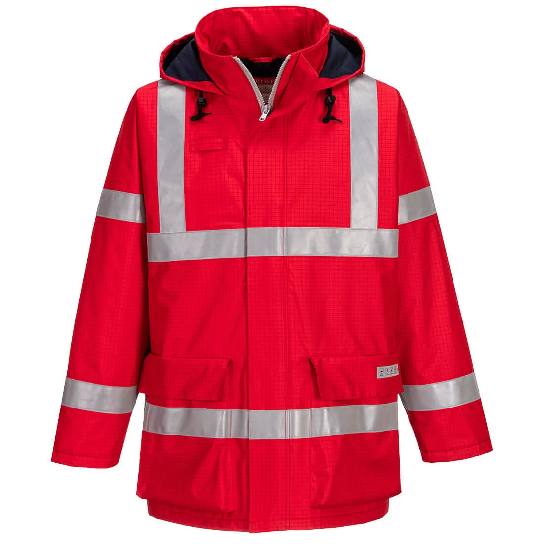 Portwest Bizflame Rain Anti Static Fr Jacket S785 - Red - Customisable Jacket