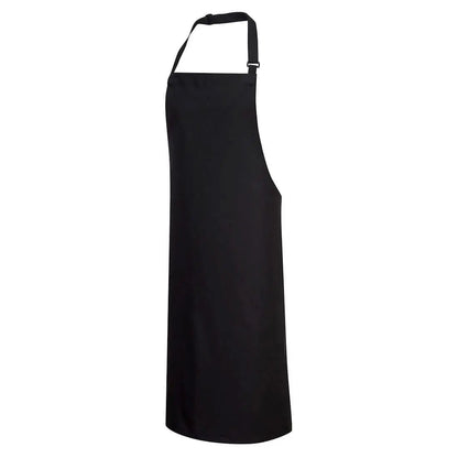 Cotton Bib Apron S840 - Black - Customisable Food Industry Accessories