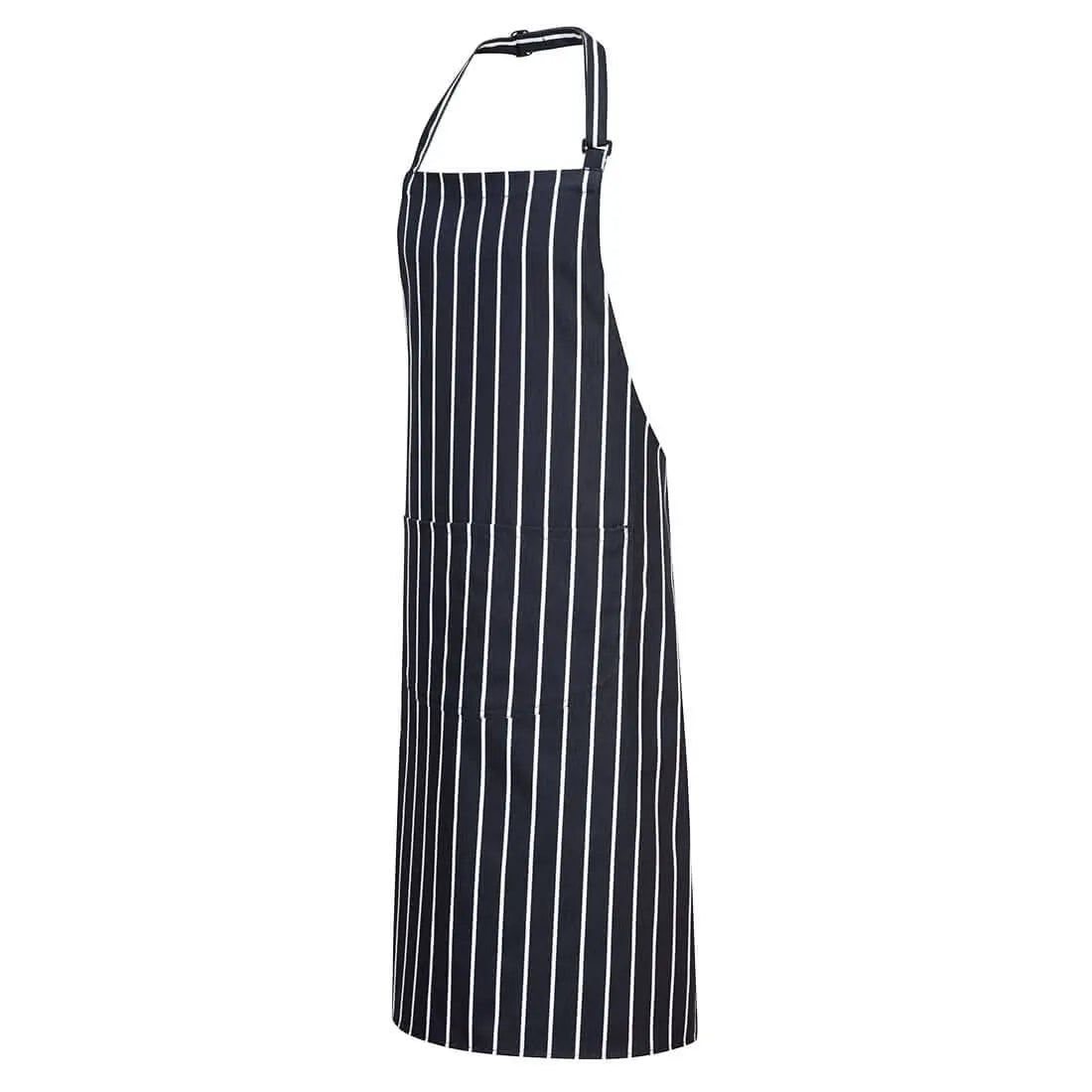 Butchers Apron With Pocket S855 - Navy - Customisable Food Industry Accessories