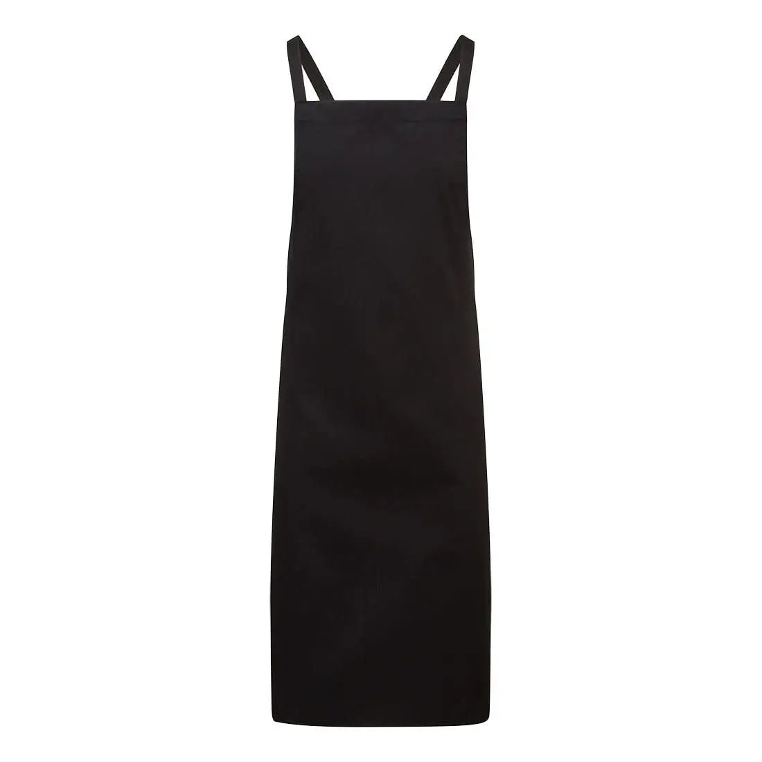 Cross Back Apron S867 - Black OneSize - Customisable Food Industry Accessories