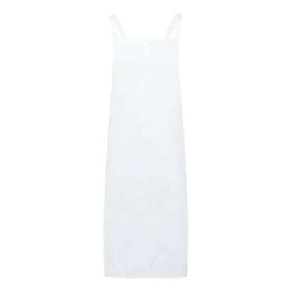 Cross Back Apron S867 - White OneSize - Customisable Food Industry Accessories