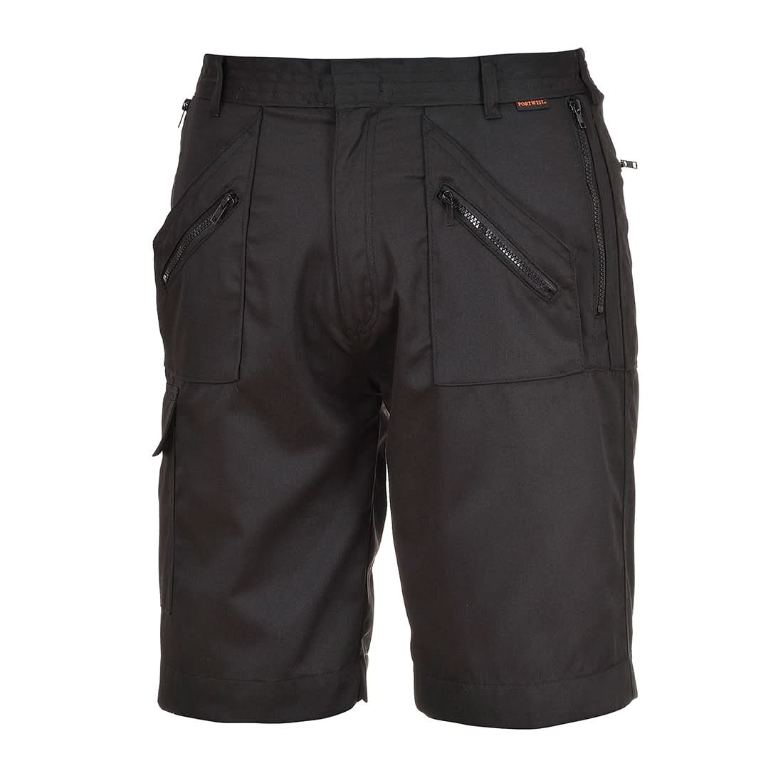 Portwest Action Shorts S889 - Black - Customisable Shorts