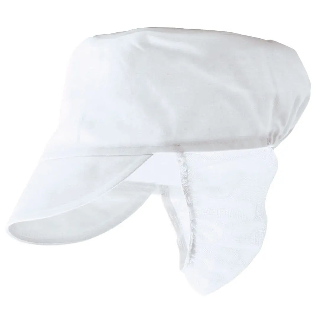 Snood Cap S896 - White - Customisable Food Industry Accessories