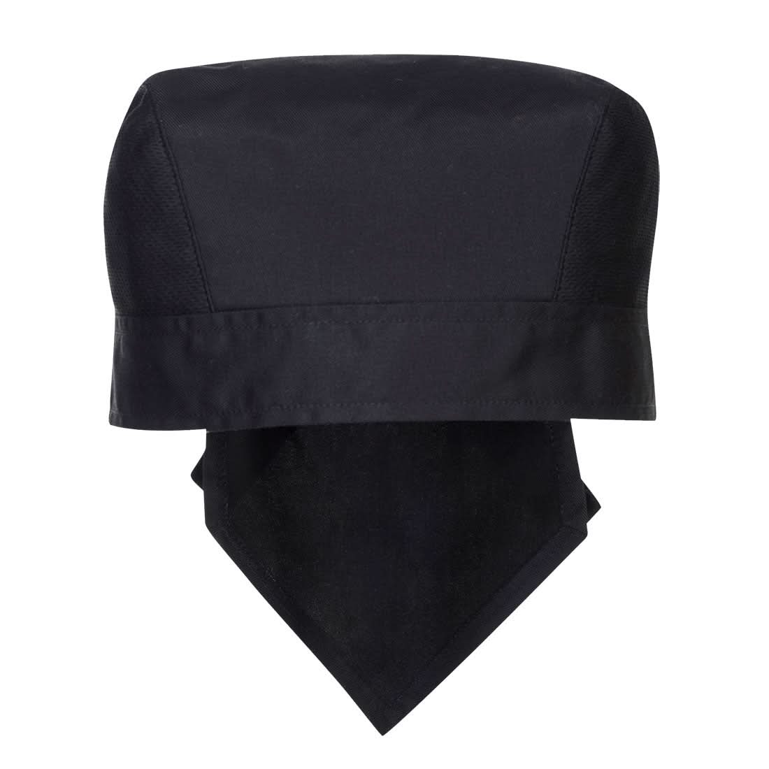 Portwest ChefS Meshair Pro Bandana S904 - Black - Customisable Hats