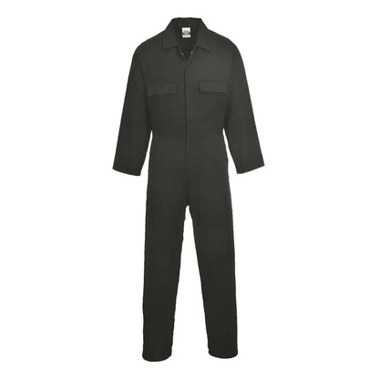 Euro Cotton Work Coverall S998 - Black - Customisable Coveralls
