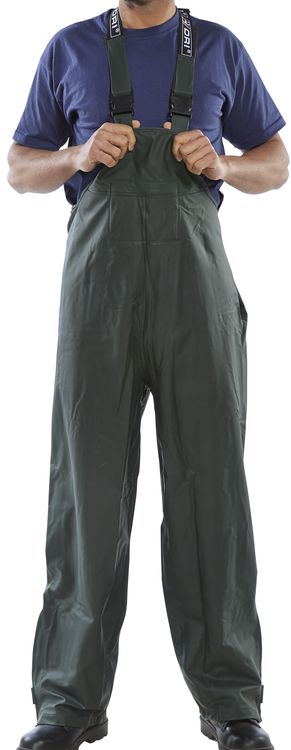 Beeswift Super Bib &amp; Brace - Olive Green - Customisable Bib &amp; Braces