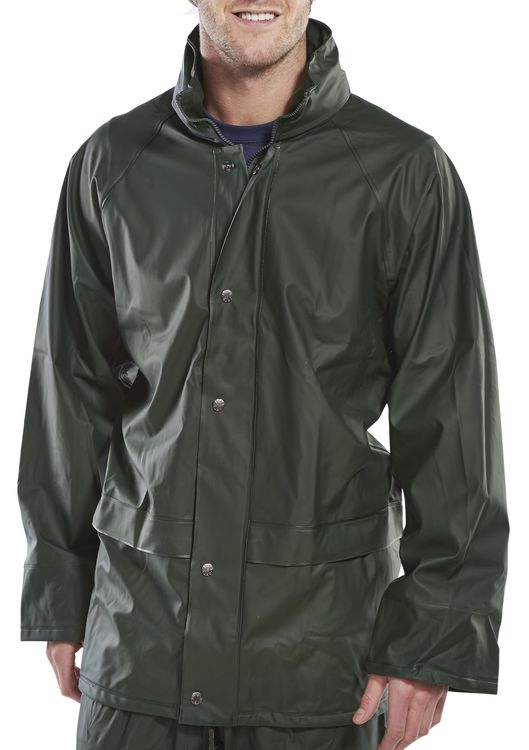 Beeswift Super Pu Jacket - Olive Green - Customisable Jackets