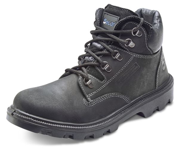 Beeswift Sherpa Dual Density Pu/Rubber Mid Cut Boot - Black - Customisable Safety Boots