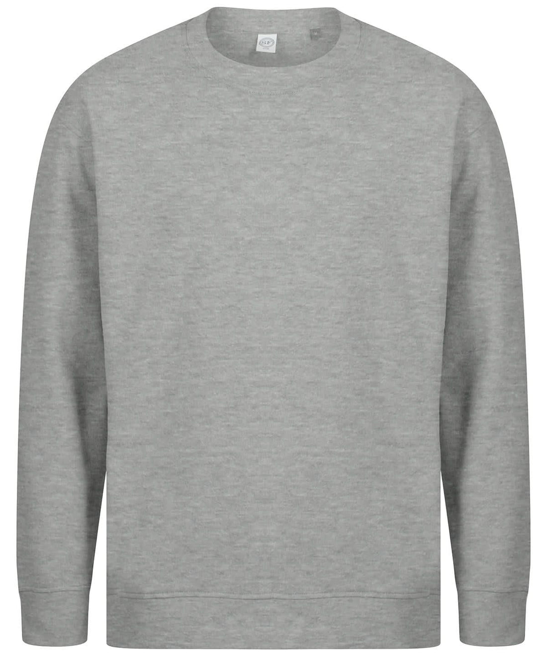 SF Unisex sustainable fashion sweat 530 SF530 - Heather Grey - Customisable Sweatshirts