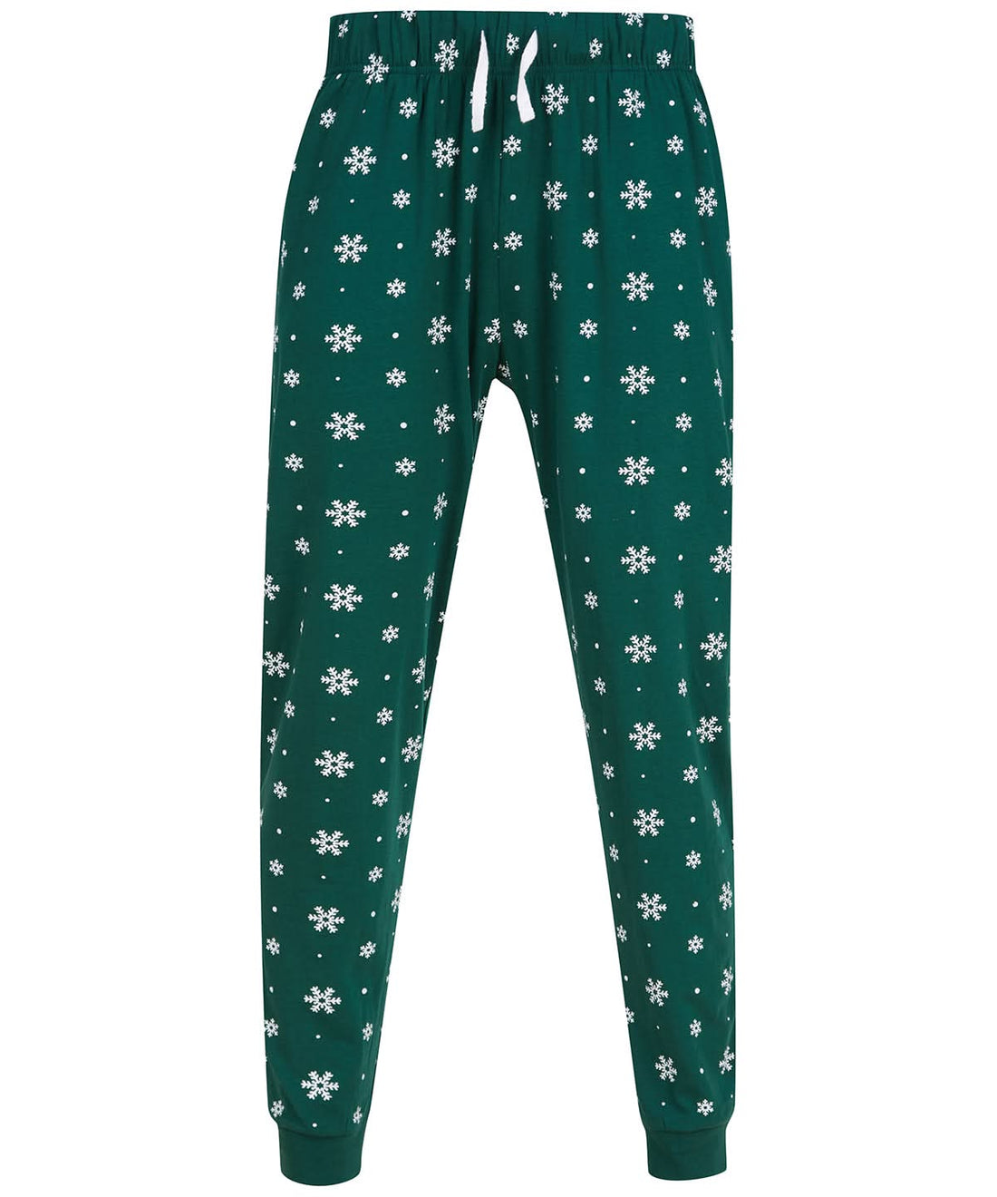 SF Lounge pants M86 SFM86 - Bottle White Snowflakes - Customisable Loungewear Bottoms
