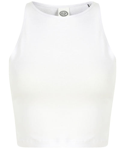 SF Womens cropped top SK106 - White - Customisable Vest
