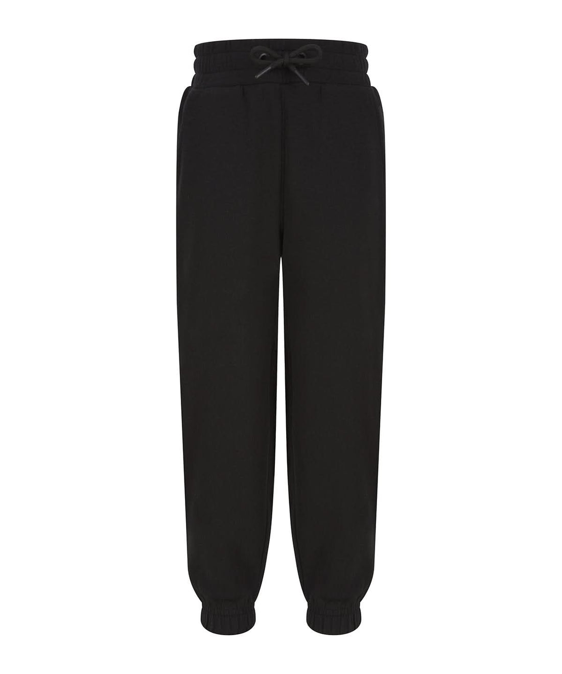 SF Kids sustainable fashion cuffed joggers SM430 - Black - Customisable Joggers