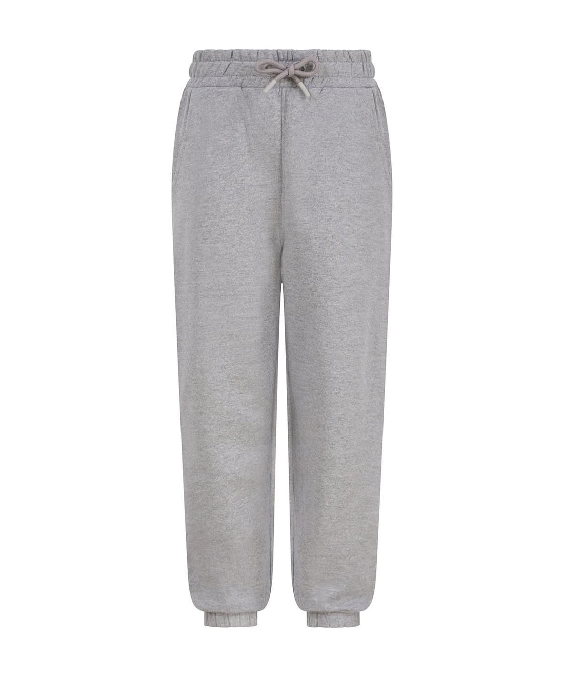 SF Kids sustainable fashion cuffed joggers SM430 - Heather Grey - Customisable Joggers
