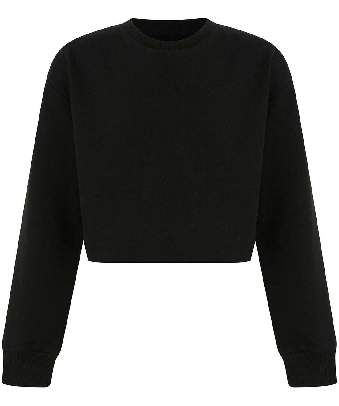 SF Kids cropped slounge sweat SM515 - Black - Customisable Sweatshirts