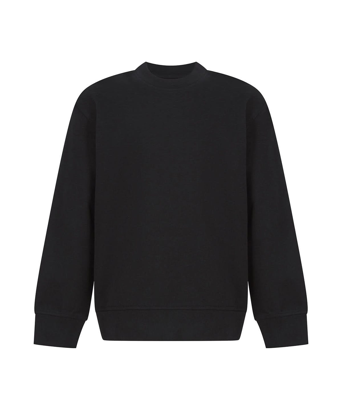 SF Kids sustainable fashion curved hem sweatshirt SM530 - Black - Customisable Sweatshirts