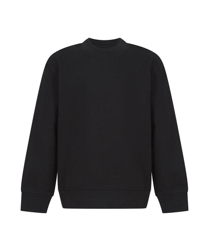 SF Kids sustainable fashion curved hem sweatshirt SM530 - Black - Customisable Sweatshirts