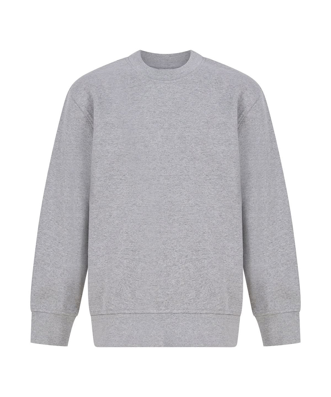 SF Kids sustainable fashion curved hem sweatshirt SM530 - Heather Grey - Customisable Sweatshirts