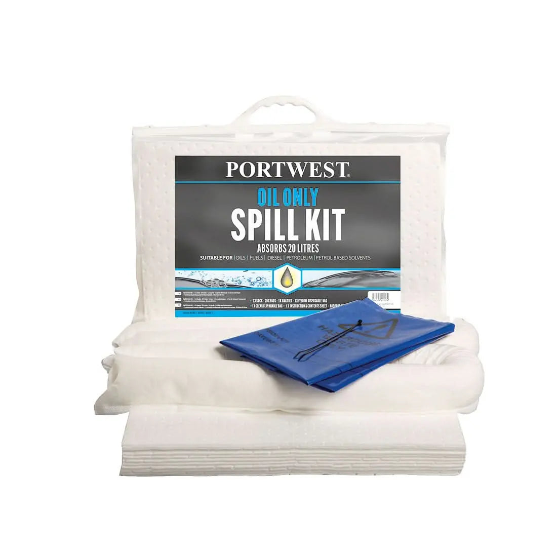 20 Litre Oil Only Kit - White - Customisable Oil Spill