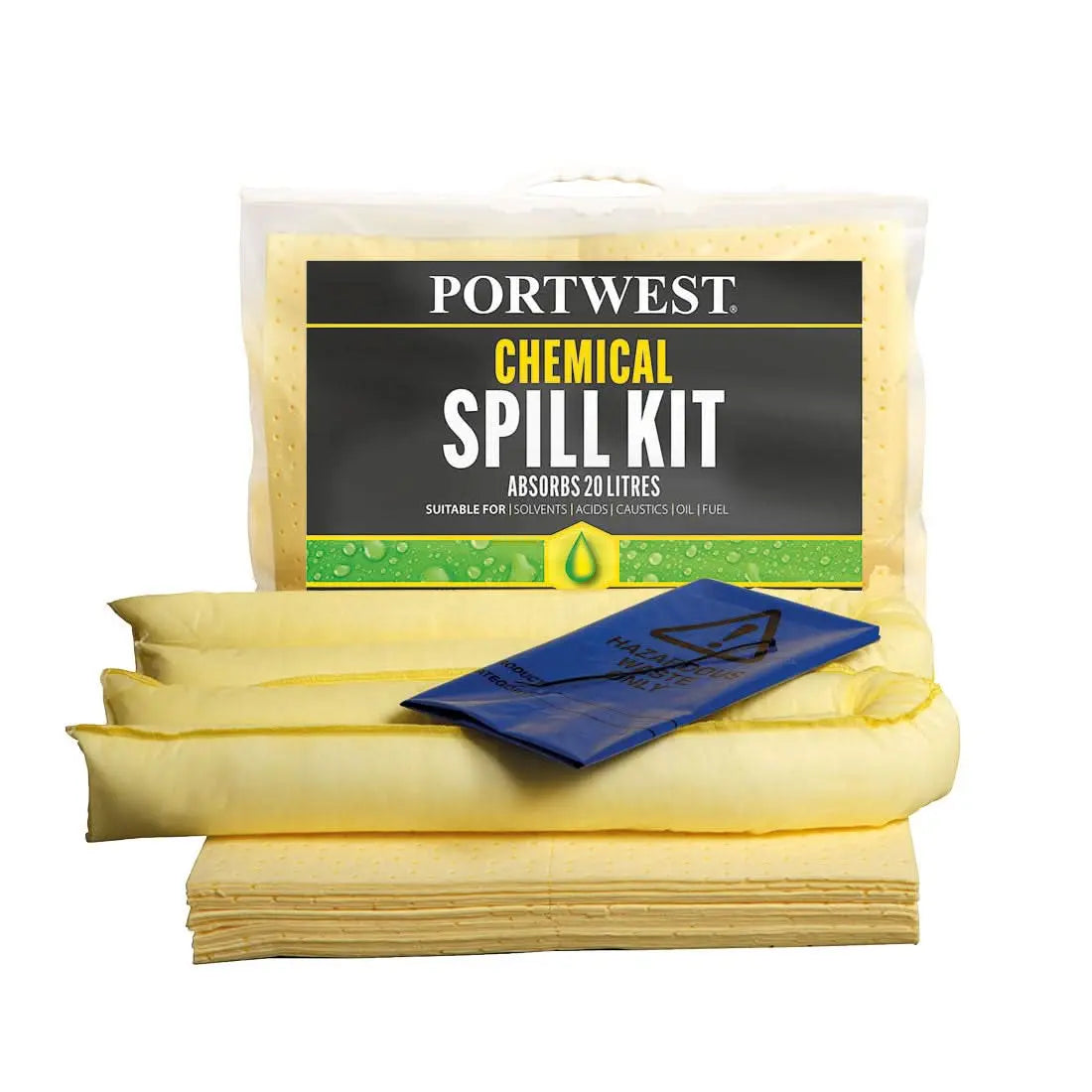 20 Litre Chemical Kit - Yellow - Customisable Chemical Spill