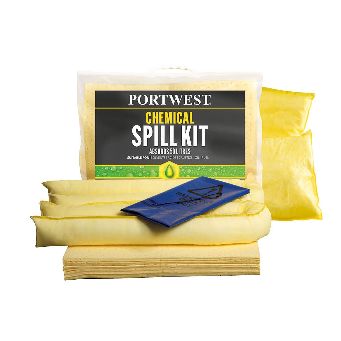 Portwest 50 Litre Chemical Kit SM91 - Yellow - Customisable PPE