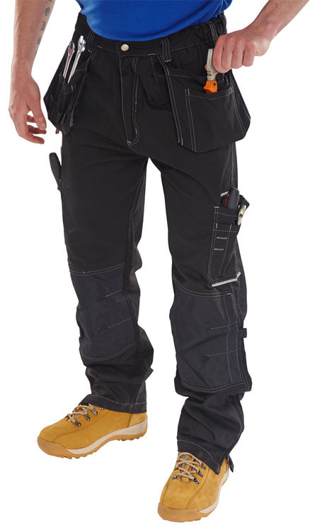 Beeswift Shawbury Multi Purpose Trousers - Black - Customisable Trousers