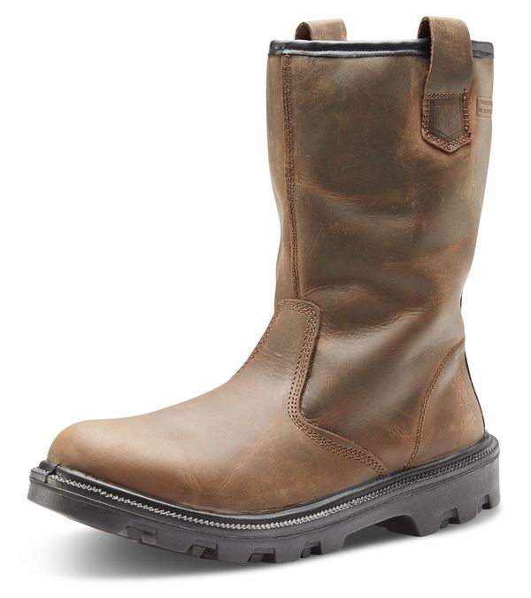 Beeswift Sherpa Dual Density Pu Rubber Rigger Boot - Brown - Customisable Rigger Boots