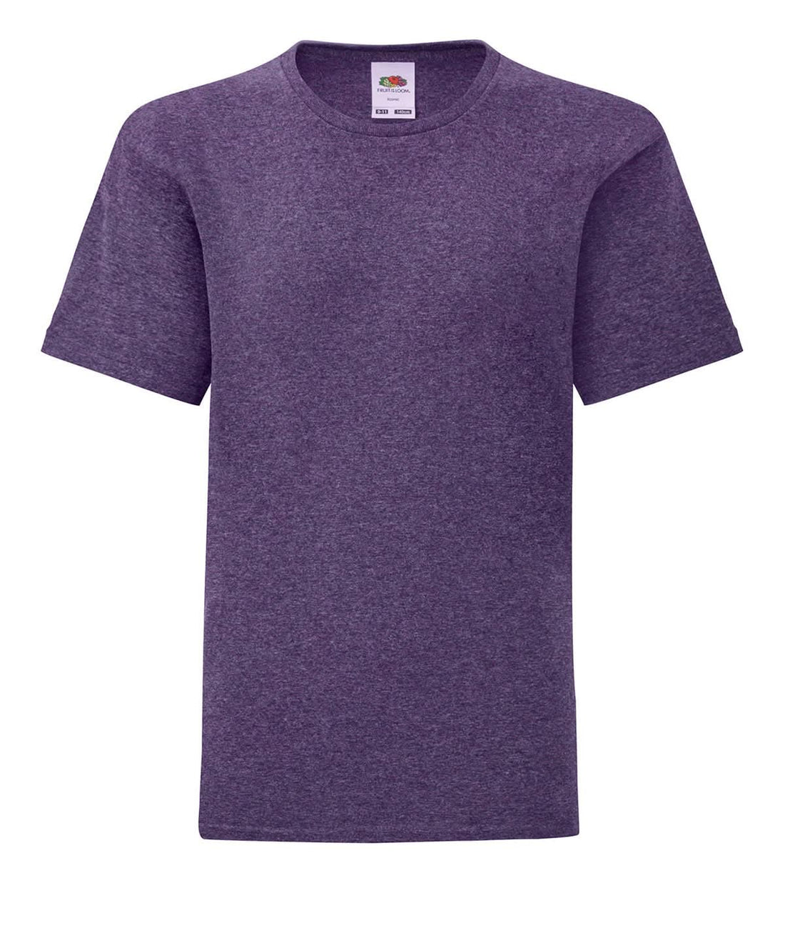 Fruit of the Loom Kids iconic 150 T Heather Purple SS023 - Heather Purple - Customisable T-Shirts