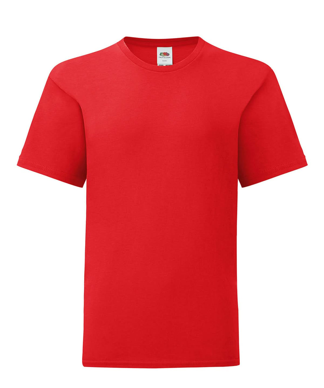 Fruit of the Loom Kids iconic 150 T Red SS023 - Red - Customisable T-Shirts