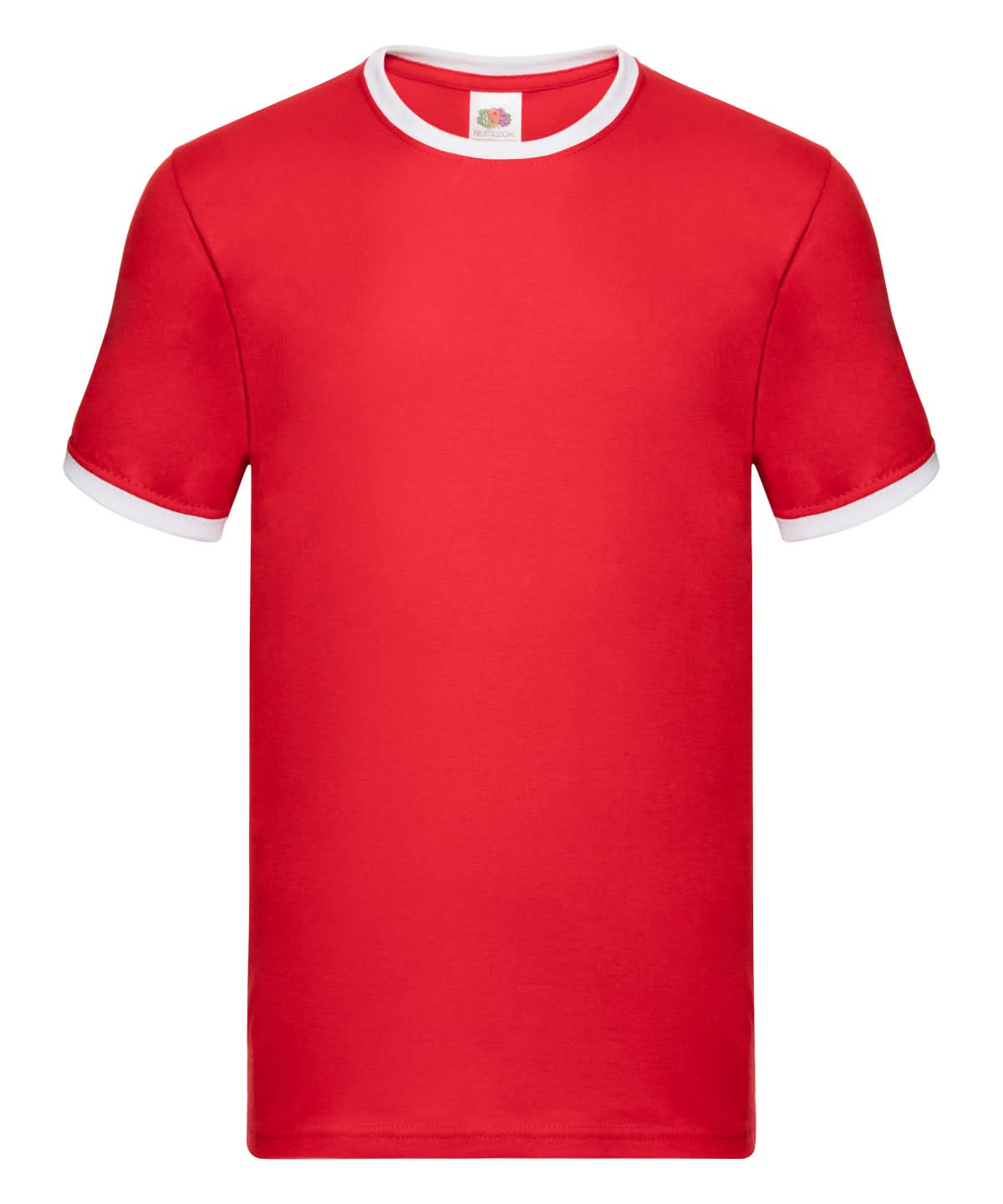 Fruit of the Loom Fruit Of The Loom Ringer T SS168 - Red White - Customisable T-Shirts