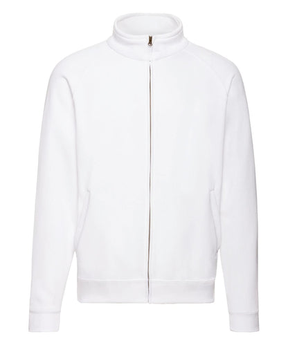 Fruit of the Loom Classic 8020 Sweatshirt Jacket ss226 - White - Customisable Jackets