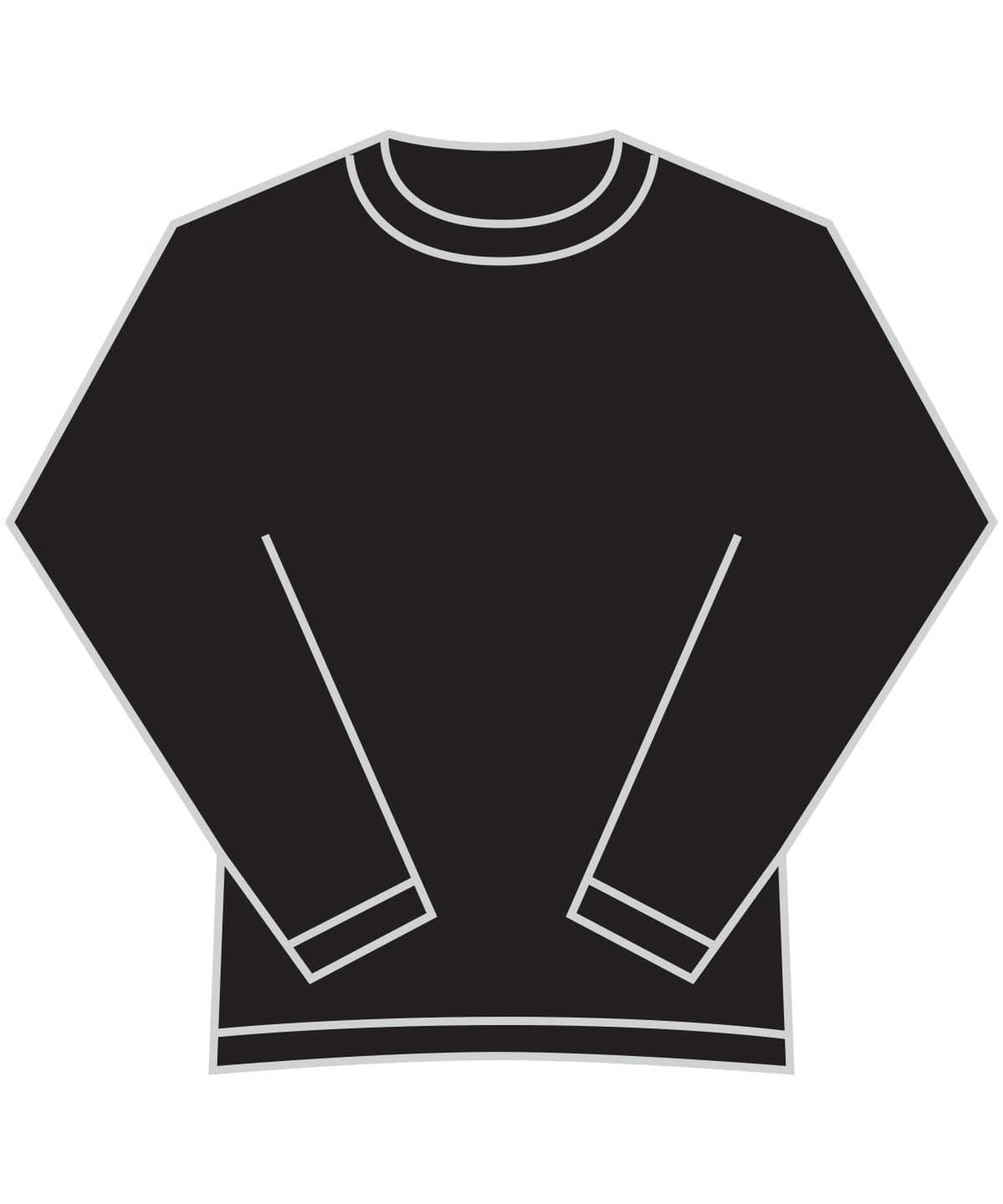Fruit of the Loom Fruit Of The Loom Supercotton Sweatshirt SS240 - Black - Customisable Sweatshirts