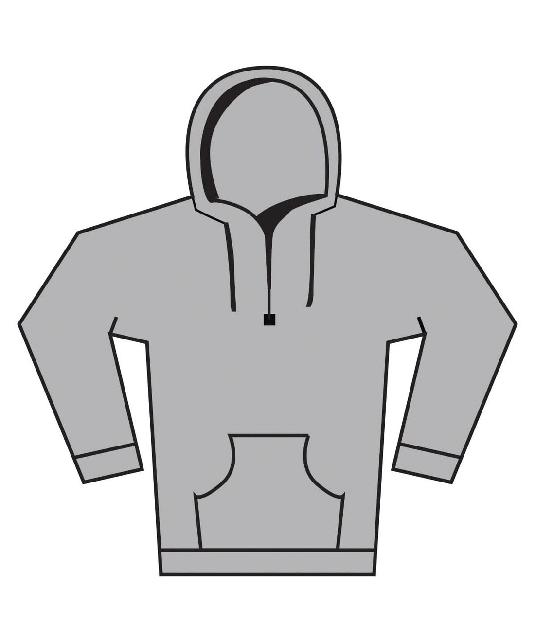 Fruit of the Loom Fruit Of The Loom Supercotton Hooded Sweatshirt SS241 - Athletic Heather - Customisable Sweatshirts