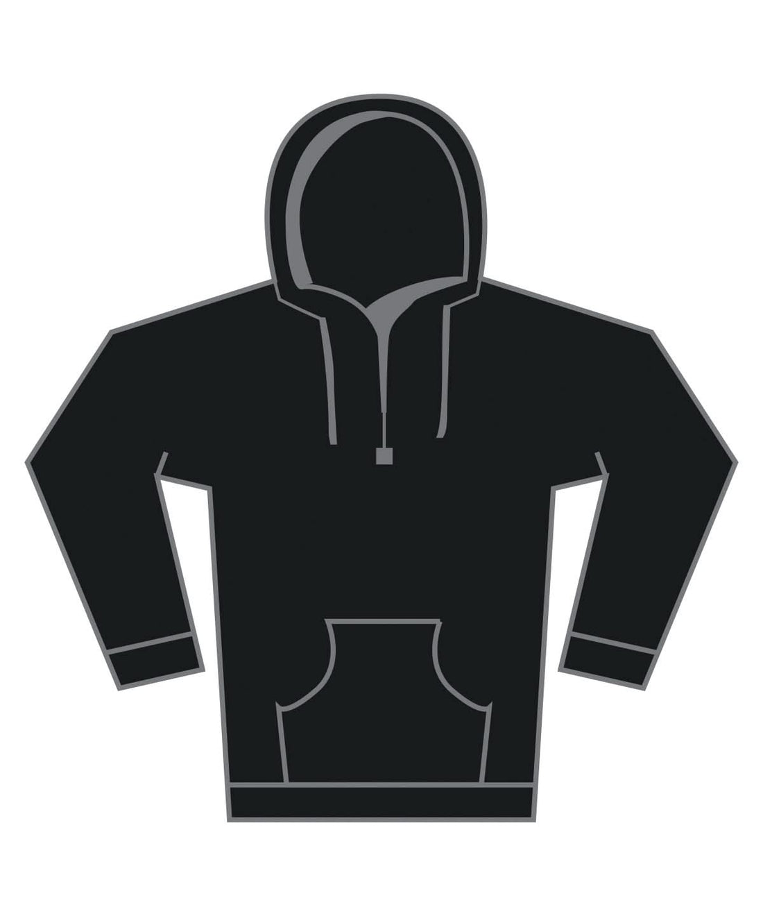 Fruit of the Loom Fruit Of The Loom Supercotton Hooded Sweatshirt SS241 - Black - Customisable Sweatshirts