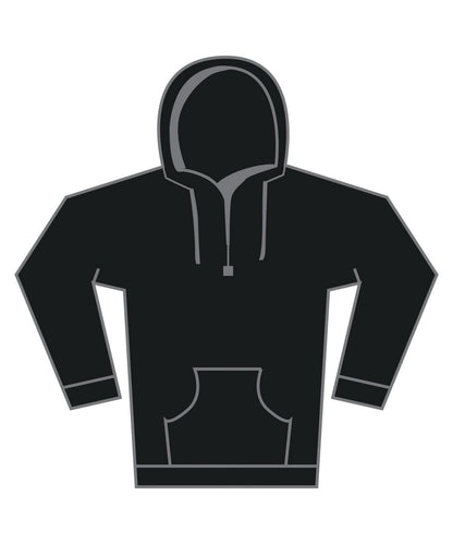 Fruit of the Loom Fruit Of The Loom Supercotton Hooded Sweatshirt SS241 - Black - Customisable Sweatshirts