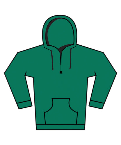 Fruit of the Loom Fruit Of The Loom Supercotton Hooded Sweatshirt SS241 - College Green - Customisable Sweatshirts