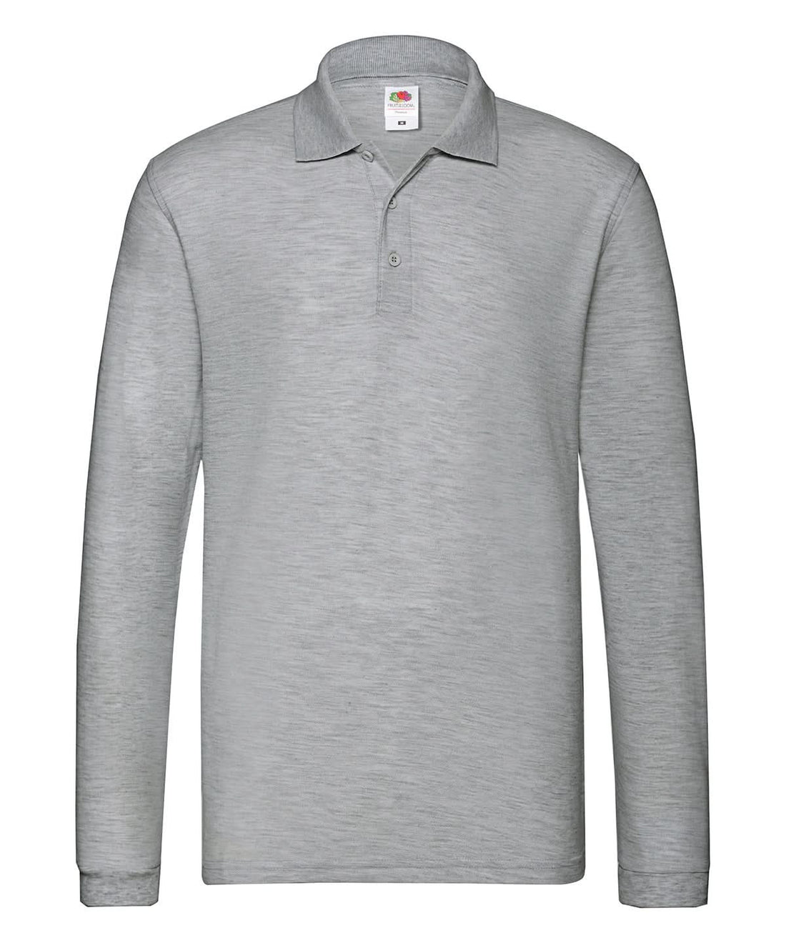 Fruit of the Loom Fruit Of The Loom Premium Long Sleeve Polo SS258 - Athletic Heather - Customisable Polos
