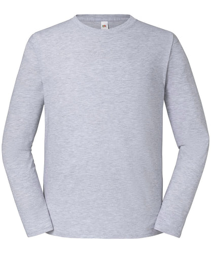 Fruit of the Loom Fruit Of The Loom Iconic 195 Ringspun Premium Long Sleeve T SS434 - Heather Grey* - Customisable T-Shirts