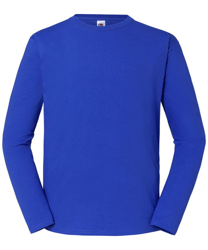 Fruit of the Loom Fruit Of The Loom Iconic 195 Ringspun Premium Long Sleeve T SS434 - Royal Blue - Customisable T-Shirts