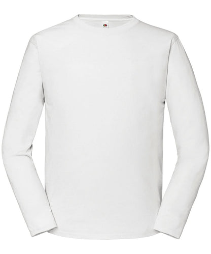 Fruit of the Loom Fruit Of The Loom Iconic 195 Ringspun Premium Long Sleeve T SS434 - White* - Customisable T-Shirts
