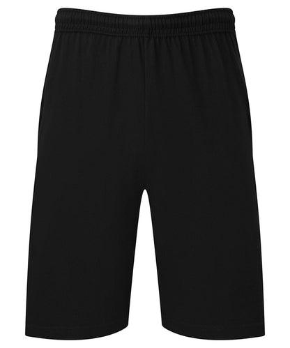 Fruit of the Loom Fruit Of The Loom Iconic 195 Jersey Shorts SS435 - Black - Customisable Shorts
