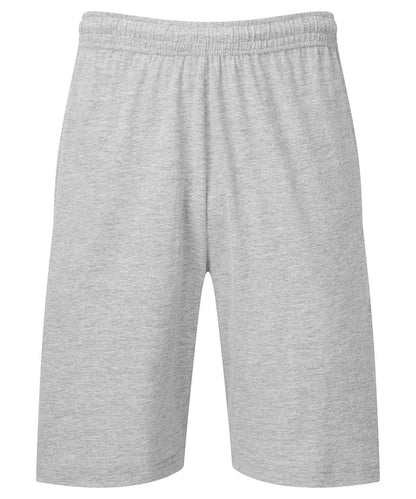 Fruit of the Loom Fruit Of The Loom Iconic 195 Jersey Shorts SS435 - Heather Grey - Customisable Shorts