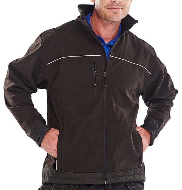 Beeswift Soft Shell Jacket - Black - Customisable Jackets
