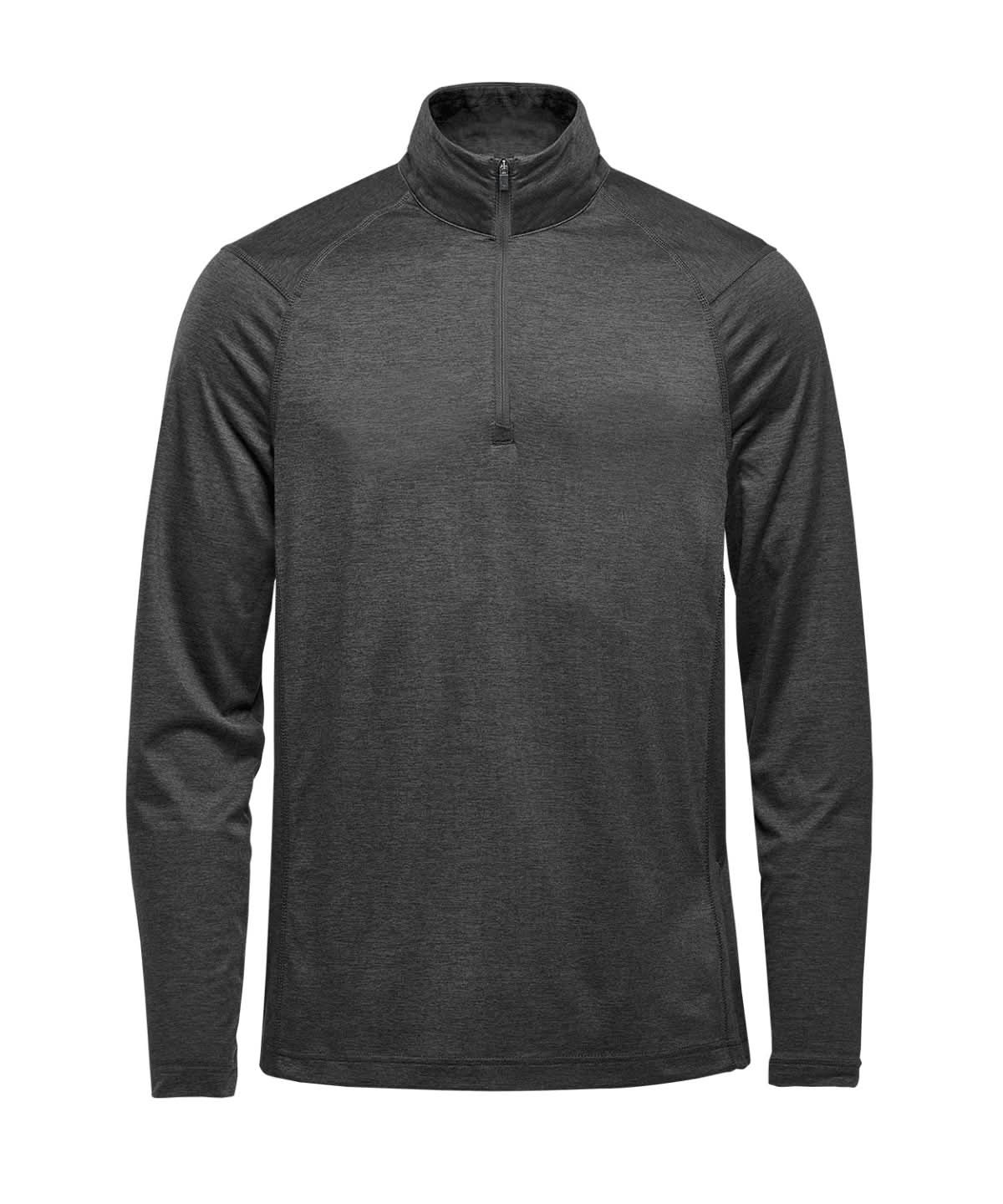 Stormtech Milano 14 zip pullover ST082 - Charcoal Heather - Customisable Sports Overtops