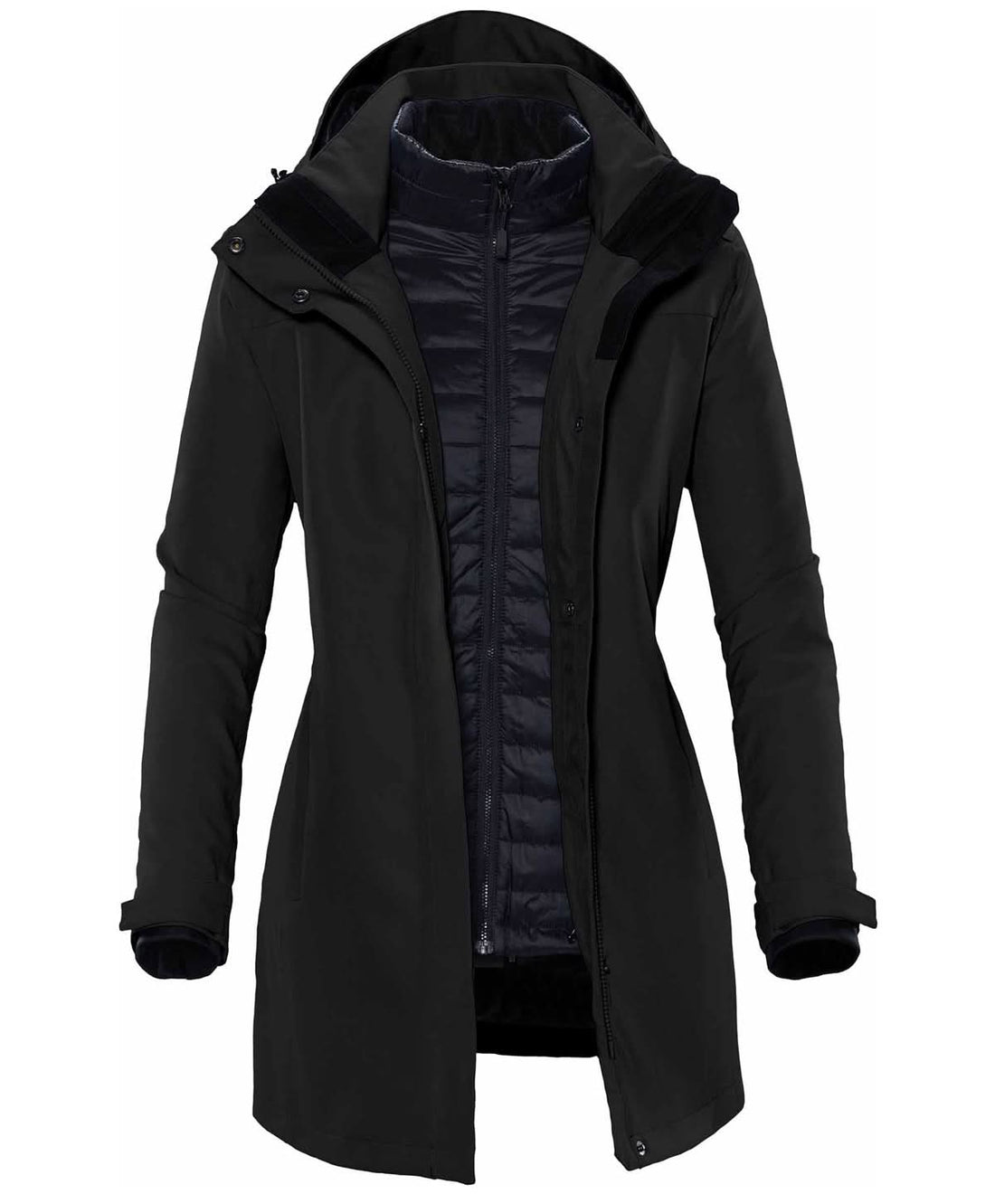Stormtech WomenS Avalante System Jacket ST193 - Black - Customisable Jackets