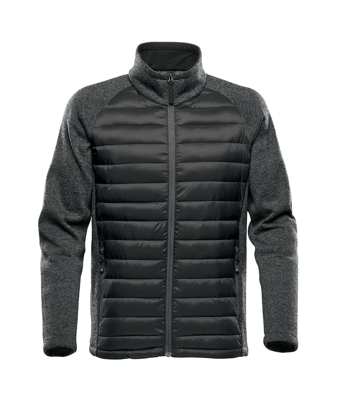 Stormtech Narvik Hybrid Jacket ST198 - Black Dolphin Heather - Customisable Jackets