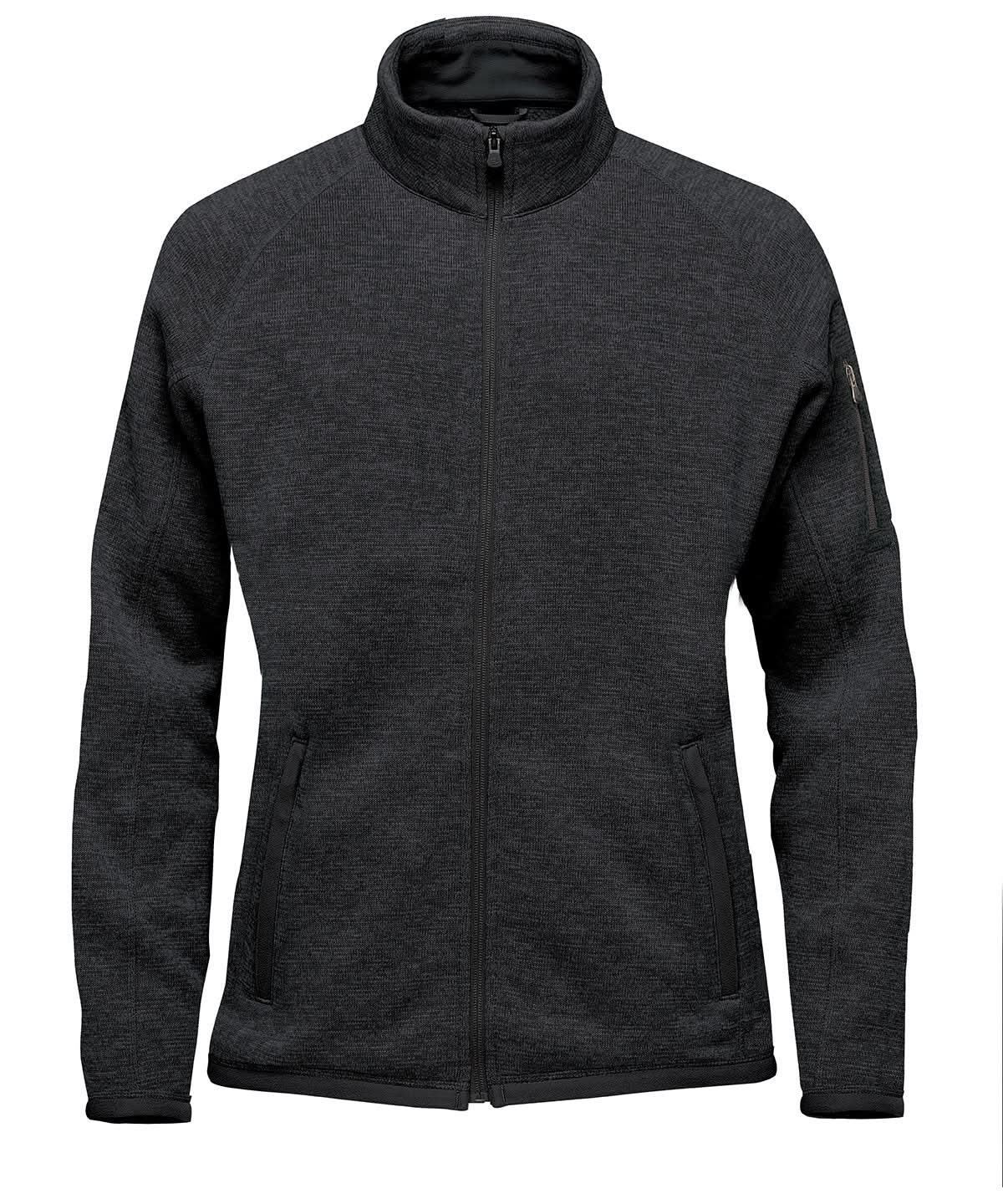 Stormtech Womens Avalante Full Zip Fleece Jacket ST205 - Black Heather - Customisable Jackets