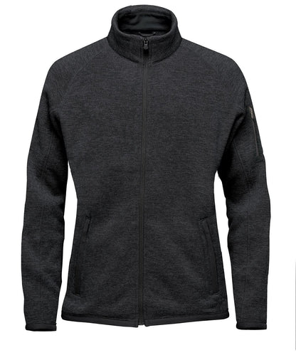 Stormtech Womens Avalante Full Zip Fleece Jacket ST205 - Black Heather - Customisable Jackets