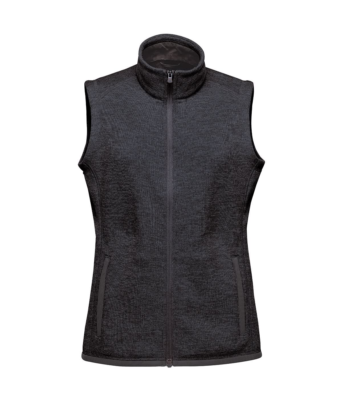 Stormtech Womens Avalante Fleece Vest ST207 - Black Heather - Customisable Gilets &amp; Body Warmers