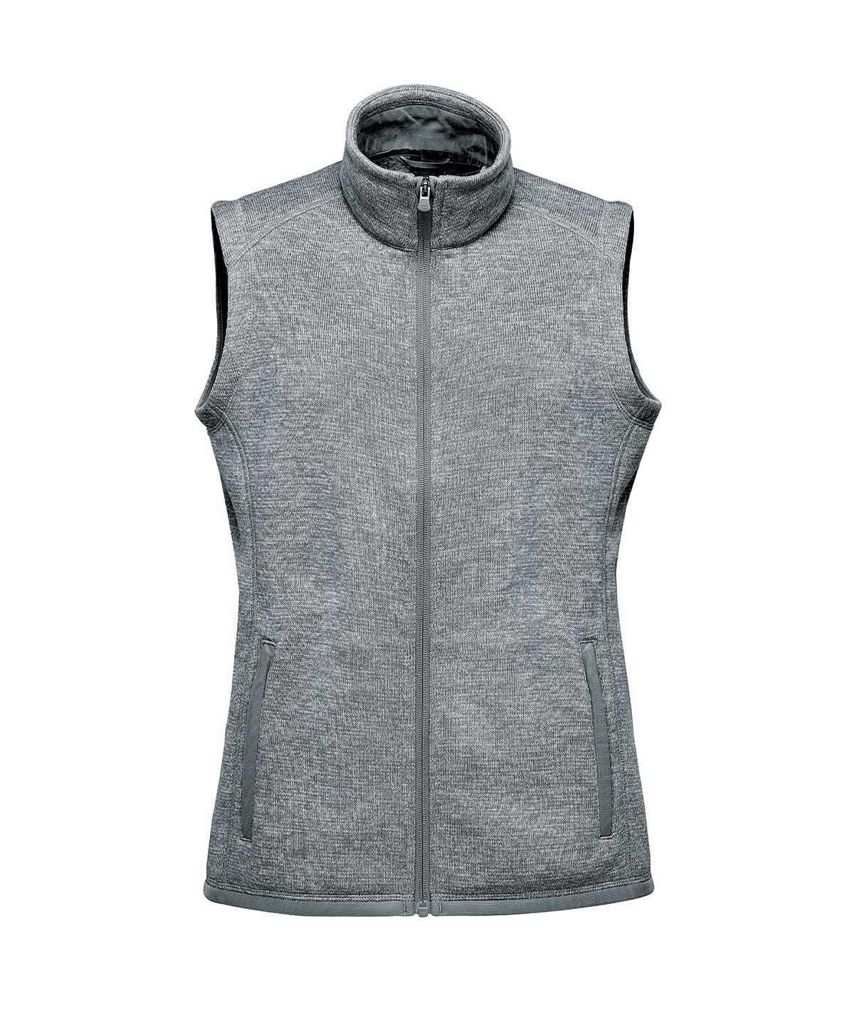 Stormtech Womens Avalante Fleece Vest ST207 - Granite Heather - Customisable Gilets &amp; Body Warmers