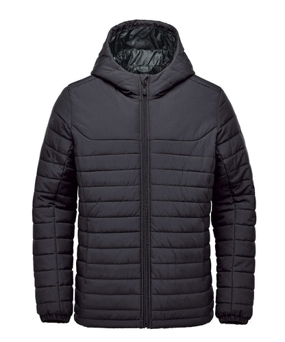 Stormtech Nautilus Quilted Hooded Jacket ST212 - Black - Customisable Jackets